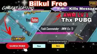PUBG MOBILE NEW CREATE OPENING VIDEO AND NEW GAN AWM LV 1 BILKUL FREE ❤️😎#PUBUMOBILE #VIRALVIDEO  