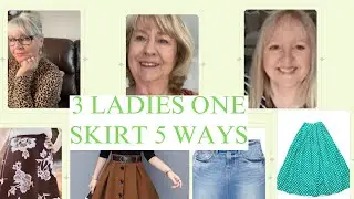 Styling a satin skirt five ways plus size
