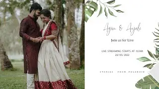 WEDDING LIVE STREAMING | ARJUN & ANJALI | 26-05-2022