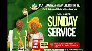 SUNDAY BREAKTHROUGH SERVICE WITH HIS GRACE ARCHBISHOP DR V.E ARIKORO JP+.            11.JANUARY.2026