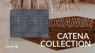 Hand Tufted Rugs | MAT Orange Catena Collection |  100% Indian Wool Rugs | MAT THE BASICS USA