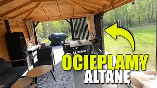 Ocieplenie naszej drewnianej altany. Patent na montaż zasłon. Produkty do ogrodu z Temu