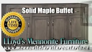 Maple Buffet, Solid Maple Mennonite Buffet, Mennonite Furniture Oshawa Ontario.