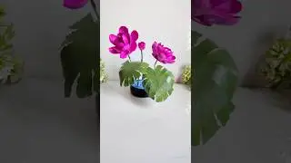 DIY Lotus from Medicine Wrappers ✨🪷 #art #viral #craft #shorts #diy