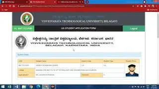 How to Apply VTU Exam Application Form Online for Engg Students :: Working link in Description.