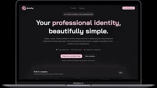 Build a Professional Profile in Minutes  - No Code, Free Analytics