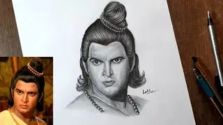 Sunil lahri Drawing as Laxman | drawing lord laxman | laxman drawing | sampurna ramayan