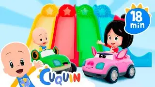 Colorful Animal Cars | Kids Education | Cleo & Cuquin