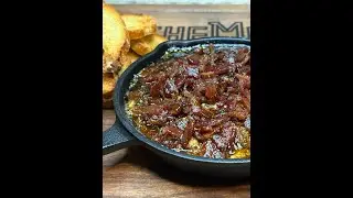 Smoked Goat Cheese with Bacon Jam | Made with AlcheMeats' Philosopher's Potion & Manic Mage