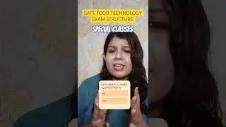 GATE Food Technology Exam Structure Guide | #GATE #FoodTech #ExamPrep #StudyTips #Success