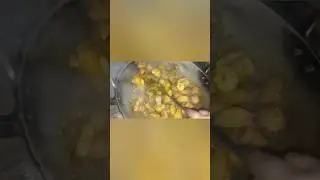 Pork potato curry cooking
