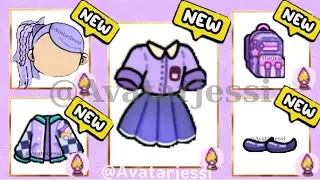 NEW!✨😱UNLOCK&nbsp;FULL PURPLE SCHOOL UNIFORM OUTFITS COLLECTION SUPER SECRETS IN AVATAR WORLD💎🛍️PAZU