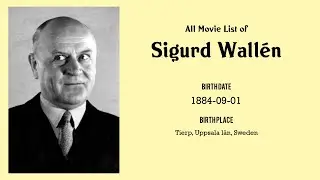 Sigurd Wall&eacute;n Movies list Sigurd Wall&eacute;n| Filmography of Sigurd Wall&eacute;n