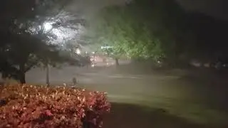 McKinney TX Heavy Rain & Tornado Warning (04/04/2022 9PM)