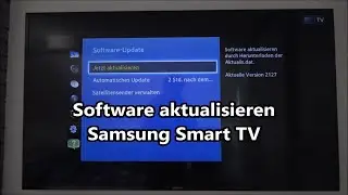 Samsung Smart TV Software aktualisieren Update durchf&uuml;hren Samsung TV