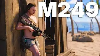 RUSHING M249 Before Base on WIPEDAY | Solo Rust
