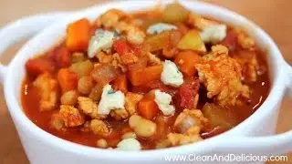 Buffalo Chicken Chili Recipe - A Healthy Super Bowl Recipe