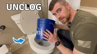 How to UNCLOG a Stubborn Clogged Toilet