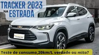 CHEVROLET TRACKER 2023 LT 1.0 TURBO TESTE DE CONSUMO NA ESTRADA - A VERDADE ANTES DA COMPRA - VALE?
