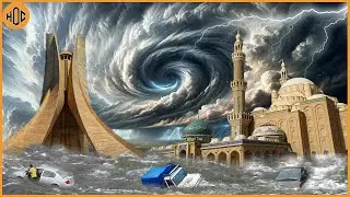 Worst Natural Disasters in IRAQ | The wrath of God! STORM / Flash Flood Submerge Everything
