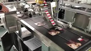 Auto big paper card paging labeling machine label applicator