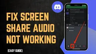 How To Fix Screen Share Audio Not Working On Discord !