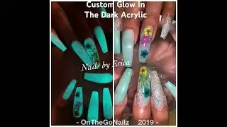 Encapsulated Nail Art #encapsulatednails #3dflowers glowinthedark #notpolish #exploremore #nailinspo
