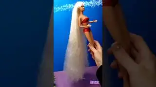 How to restore tangled Super Long Doll's Hair - Jewel Hair Mermaid Barbie🧜&zwj;♀️ Hair Transformation 😍