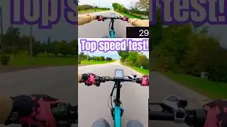 Budget E bike top speed test! They&rsquo;re getting faster⚡️ #topspeed #fullsend #electricvehicle #ebike ￼