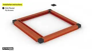 Installation Instruction - Click Pleated Fly Screen Rescro