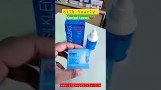 Silk Transparent Yearly Contact Lenses #chasma #lenses #trending