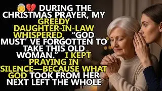 🎄 During the Christmas Prayer 🙏 My Daughter-in-Law Whispered Something So Cruel It Froze Me