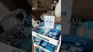 Happy New Year Snack Cart For Delivery Drivers🩵🚙🌀 #restock #snacks #organization #asmrsounds