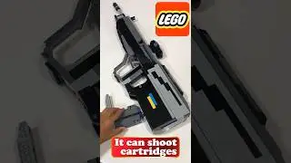 Lego toy gun HALO DMR rifle that works