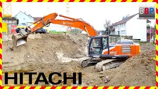 ⚠️ Hitachi ZX250-7 Feinschliff Baugrube Waiblingen, 2024. #hitachiexcavator