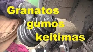 XSARA PICASSO. (Granatos gumos keitimas).