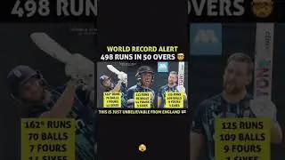 #WorldRecord 498 run in 50 over