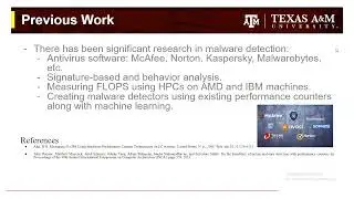 Malware-detection using Hardware Performance Counters