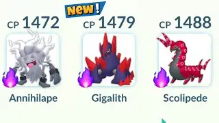 *NEW* Shadow (Annihilape, Gigalith, Scolipede) in Pokemon GO PvP.
