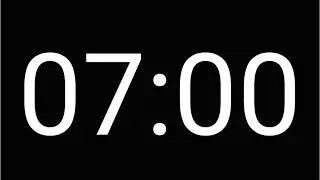 7 Minute Countdown Timer [ DARK MODE ]