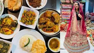 Reception-এর lehenga shopping চলছে 👗 মনির হাতে জমজমাট শীতের রান্না 🍗🍤🌶