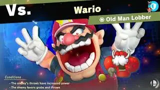 Super Smash Bros Ultimate World of Light: Wario vs Old Man Lobber