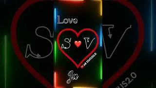 S Loves V name status video ||My Love S+V romantic status video || By AR Status2.0 #shorts #ytshorts