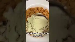 Powder Milk In Cereal #food #shorts