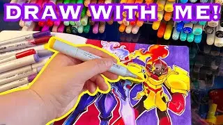 Drawing NEW POKEMON Armarouge & Ceruledge In My Sketchbook!
