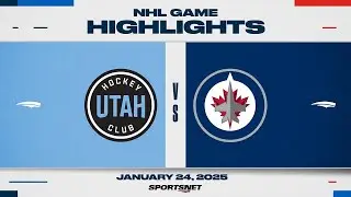 NHL Highlights | Utah HC vs. Jets - January 24, 2025