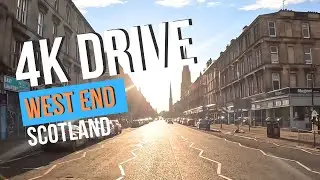 Glasgow West End: 4k Drive Scotland