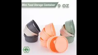 EYNEL 9oz Mini Food Storage Containers &mdash; Leakproof, Reusable & Space-Saving! 🍱