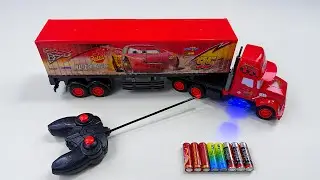 Unboxing city transportation RC trucks,RC Off-road police car,RC Monster Truck,EV Robot dog