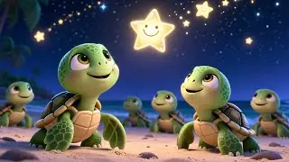 Tiny Turtle Star Night 🌙🐢⭐ | Learn with Animals | Fun Learning for Kids